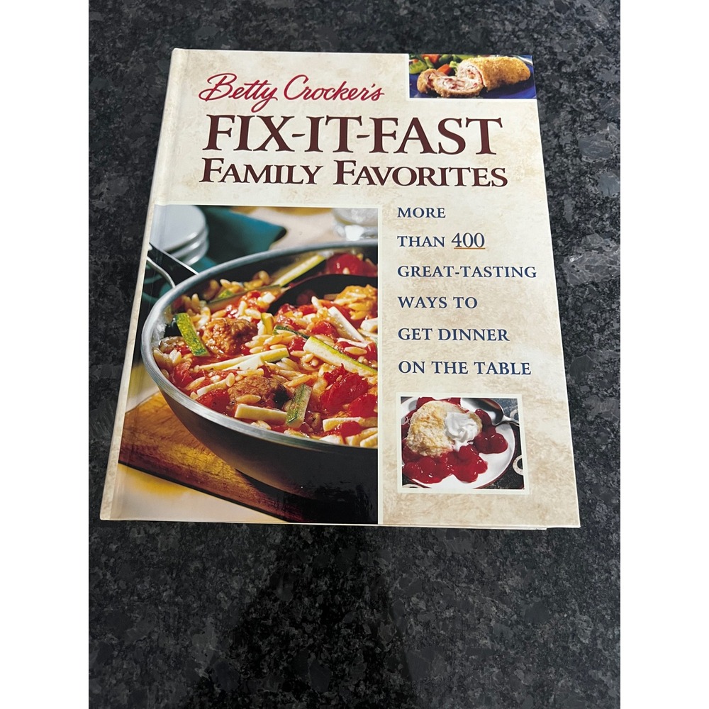 VTG Betty Crocker Fix-It-Fast Family Favorites Cookbook Over‎ 400 Great Recipes